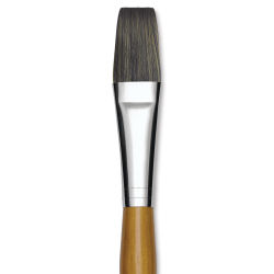 Isabey Isacryl Synthetic Brush - Long Flat, Long Handle, Size 12