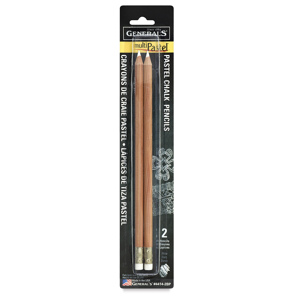  GENERAL PENCIL Assorted Colors MultiPastel (R) Chalk Pencils  Pkg, 36 Count (Pack of 1) : Office Products