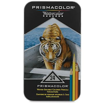 Open in modal - Prismacolor Watercolor Pencil Set - Assorted Colors, Set of 24, front of the packaging
