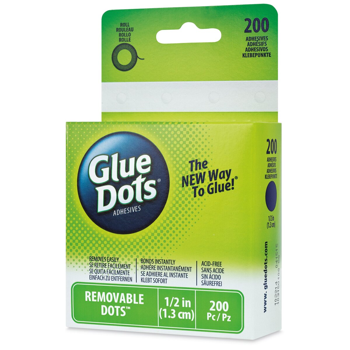 Glue Dots - Clear Dot Roll Adhesive - CRAFT DOTS 1/2 (1.3cm) 200/Pkg