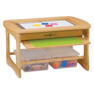Copernicus Bamboo Sensory Light Table with Clear Tubs