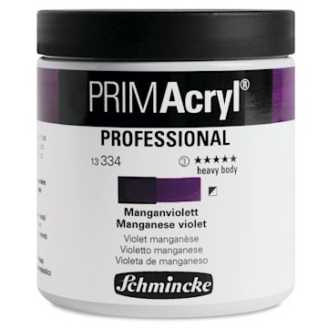 Open in modal - Schmincke Primacryl Professional Acrylic Paint - Manganese Violet, 237 ml Jar