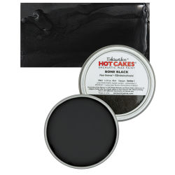 Enkaustikos Hot Cakes Encaustic Wax Paint - Bone Black, 45 ml Tin