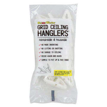 StikkiWorks Grid Ceiling Hanglers Clothes Pin Clamps