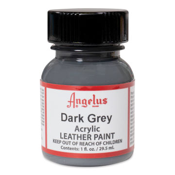 Angelus Acrylic Leather Paint - Dark Grey, 1 oz