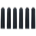Faber-Castell Fountain Pen Cartridges - Brilliant Black, Pkg of 6