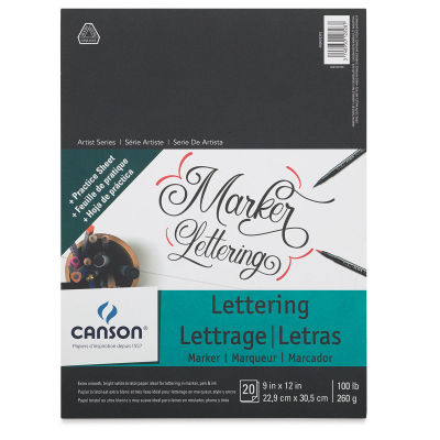 Canson Lettering Pad - Top cover of Pad for Marker