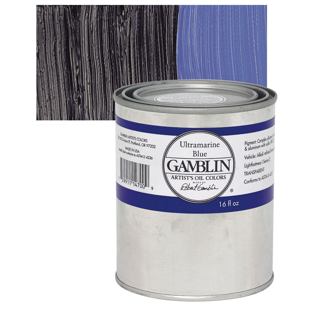 Gamblin Artist Grade Oil Color 150ml - Ultramarine Blue