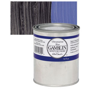 Gamblin Artist's Oil Color - Ultramarine Blue, 16 oz Can