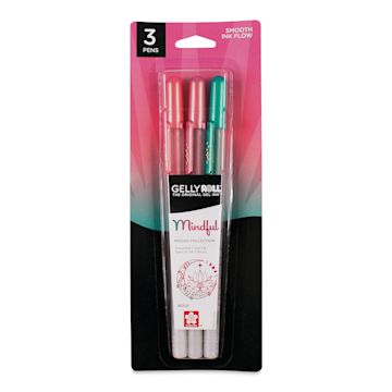 Open in modal - Sakura Gelly Roll Moods Collection Pens - Mindful, Set of 3, front of the packaging
