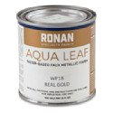 Ronan Aqua Leaf Water-Based Faux Metallic Color - Real Gold, 1/2 Pint