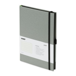 Lamy Hardcover Notebook - Black, Grid, 5.8" x 8.3" (side view)