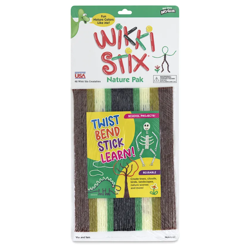 Wikki Stix - Pkg of 48, Nature Colors, 8