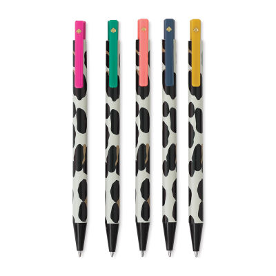 Kate Spade New York Forest Feline Office Accessories - Click Pens, Set of 5