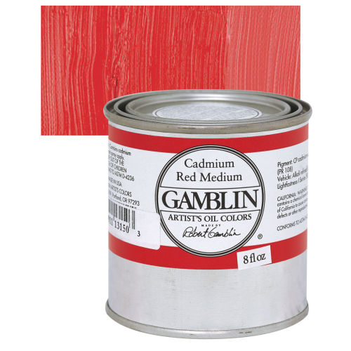 Gamblin Artist's Oil Color - Cadmium Red Medium, 37 ml tube