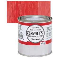 Gamblin Artist's Oil Color - Cadmium Red Medium, 8 oz Can