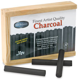 Richeson Compressed Charcoal, Box of 10