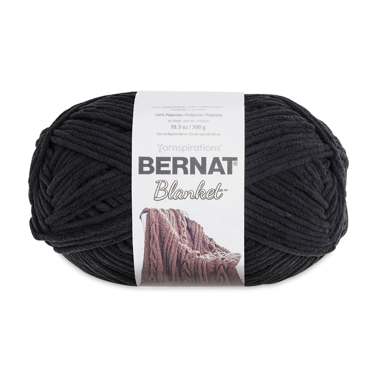 Bernat Blanket Yarn - Pale Grey, 220 yards