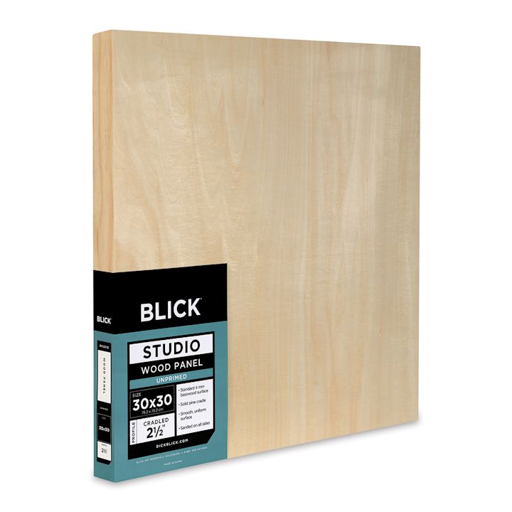 Blick Studio Artists' Wood Panels Extra Deep Cradle Panel, 30" x 30
