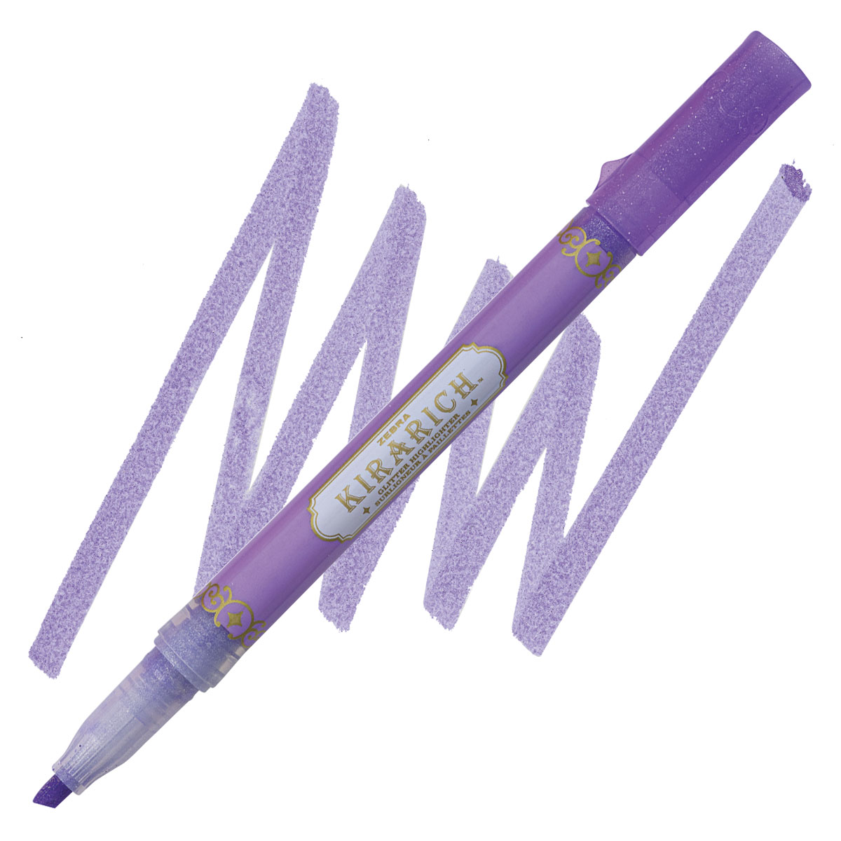 Zebra Kirarich Glitter Marker - Purple