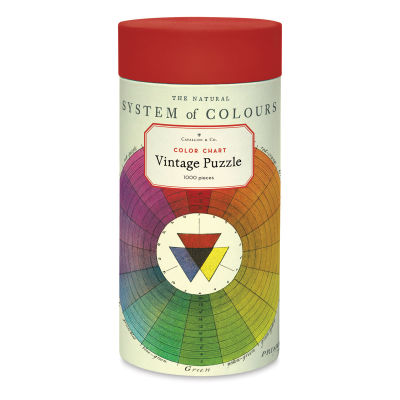 Cavallini Vintage Color Chart 1,000 Piece Puzzle (packaging)