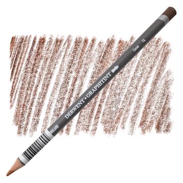 Open in modal - Derwent Graphitint Pencil - Cocoa pencil and swatch