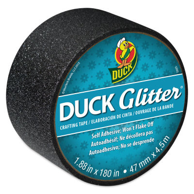 Duck Tape - 1.88" x 5 yds, Black Glitter