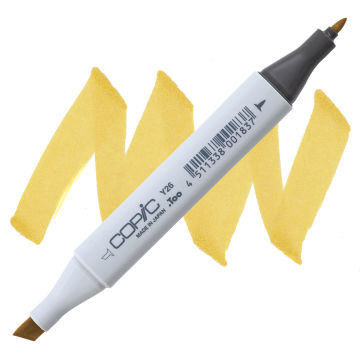 Copic Classic Marker - Mustard Y26 swatch and marker