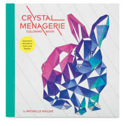 Crystal Menagerie Coloring Book - Front cover of book featuring Rabbit