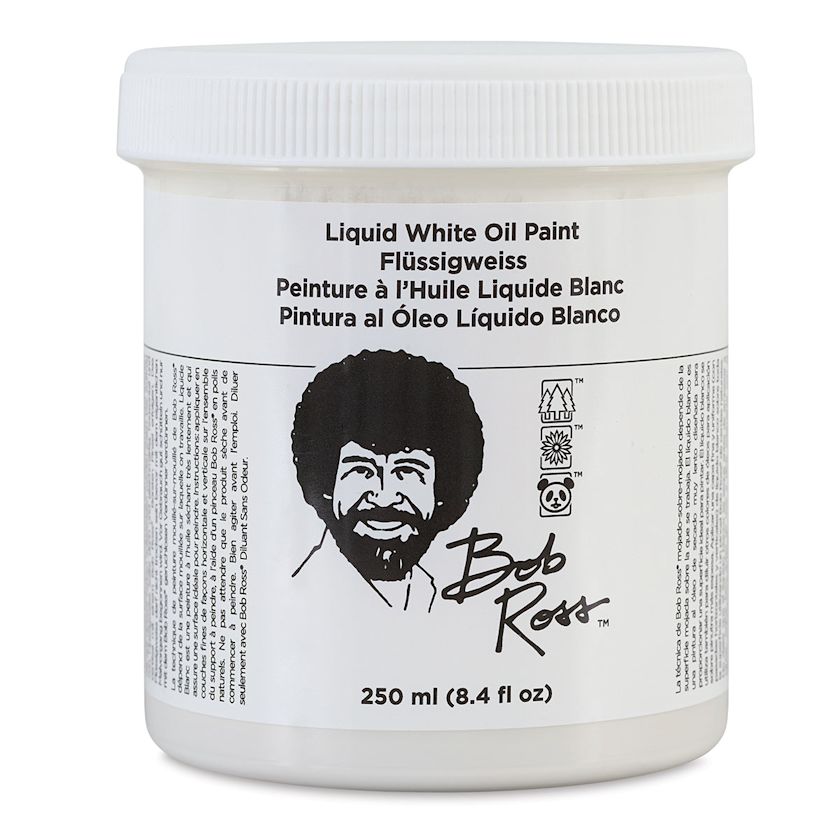 Bob Ross Liquid Medium White, 8 oz jar BLICK Art Materials