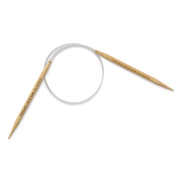 Open in modal - Clover Takumi Bamboo Circular Knitting Needles - Size 8 Needles, 16 inch length coiled
