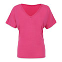 Bella + Canvas Slouchy V-neck T-shirt - Berry