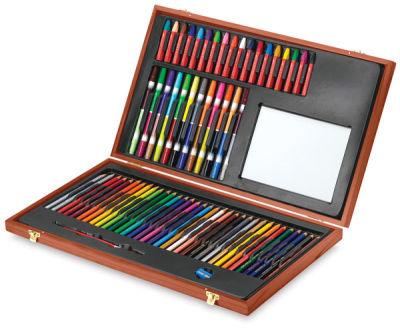 Faber-Castell Young Artists' Essentials Gift Set shown open with contents displayed
