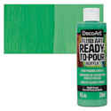 DecoArt Fluid Art Ready-To-Pour Acrylic - Bright Green, 8 oz Bottle