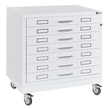 Open in modal - Bieffe BF Line Flat File - White, 7-Drawer, A2, 22-1/2" x 29-1/2" x 20-3/4"