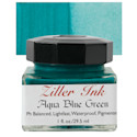 Ziller Ink - Aqua Blue Green, 1 oz