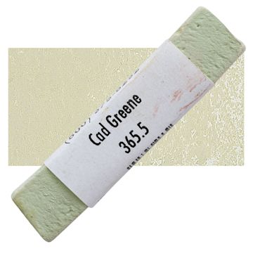 Open in modal - Great American Handmade Pastel - Cadmium Green 5, 365.5 pastel and swatch