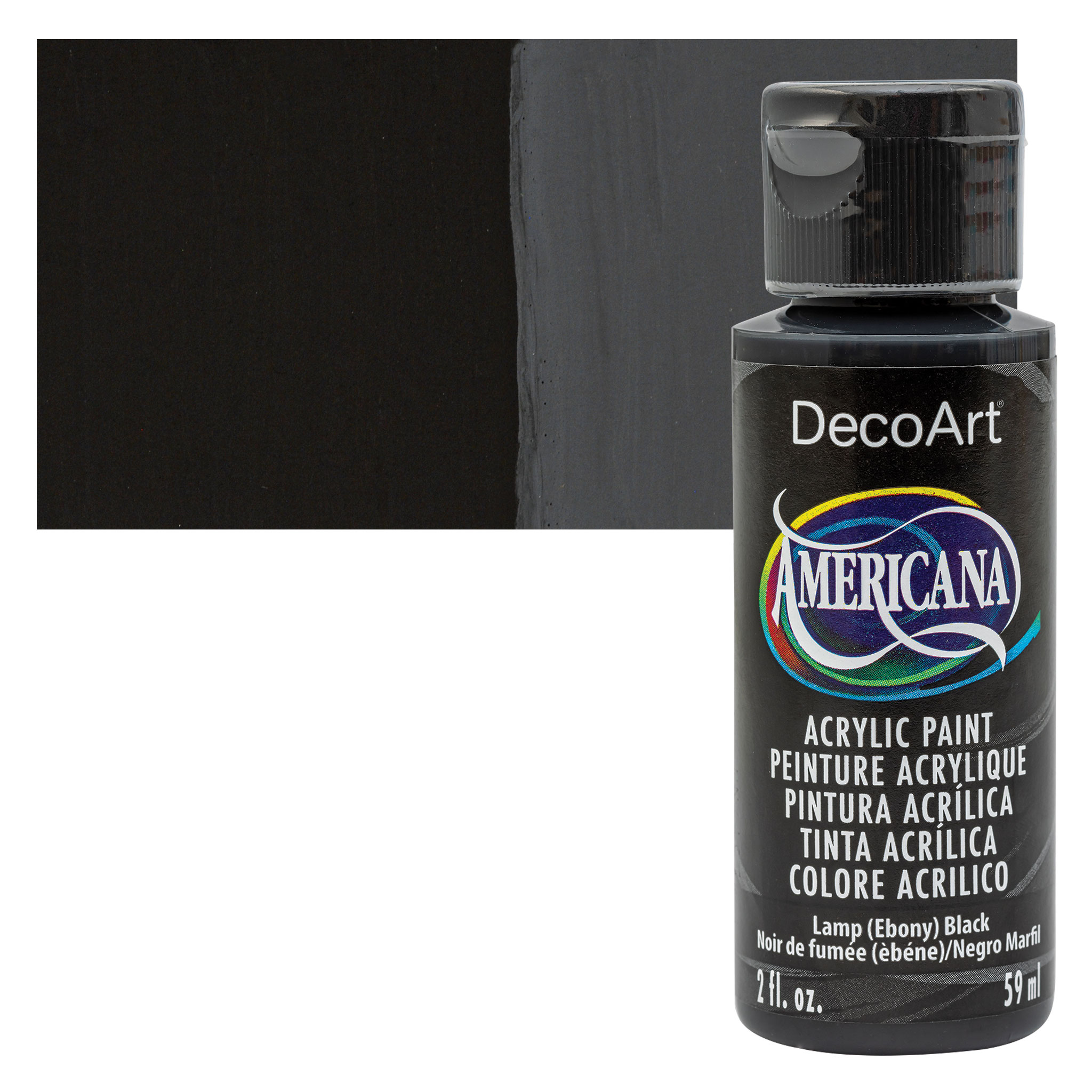 DecoArt Americana 2 oz. Black Tie Satin Multi-Surface Acrylic Paint  DA539-29 - The Home Depot
