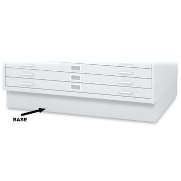 Open in modal - Safco 5-Drawer Steel File - White, Flat File Base, Medium