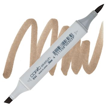Open in modal - Copic Sketch Marker - Clay E44 marker and swatch