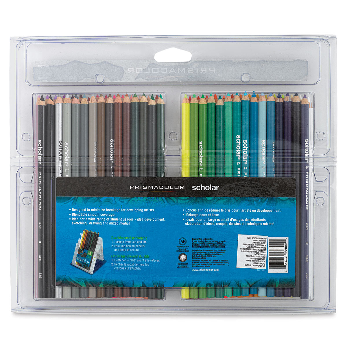 Prismacolor MAIN-87676 Scholar Colored Pencils, 60-Count
