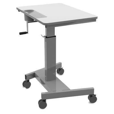 Luxor Student C Sit Stand Desk with Crank Handle