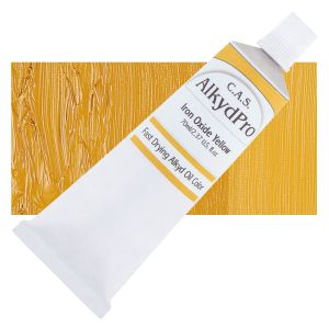 CAS AlkydPro Fast-Drying Alkyd Oil Color - Iron Oxide Yellow, 70 ml tube