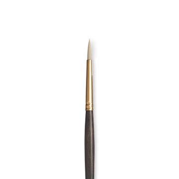 Open in modal - Princeton Series 6300 Dakota Synthetic Bristle Brush - Round, Long Handle, Size 2