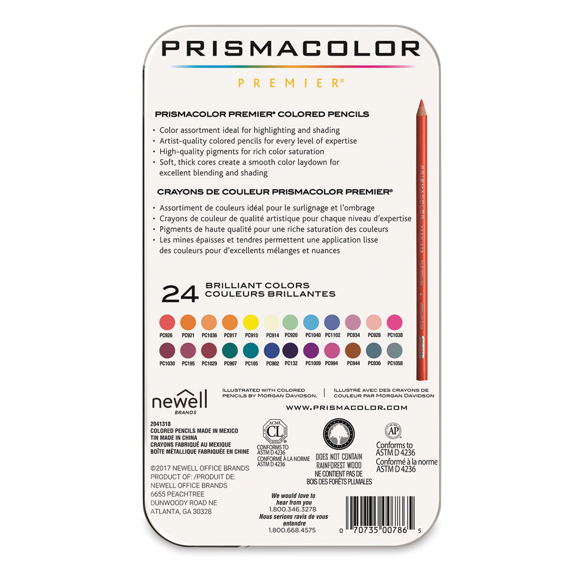 Prismacolor Premier Colored Pencils, Set of 24 - Artist