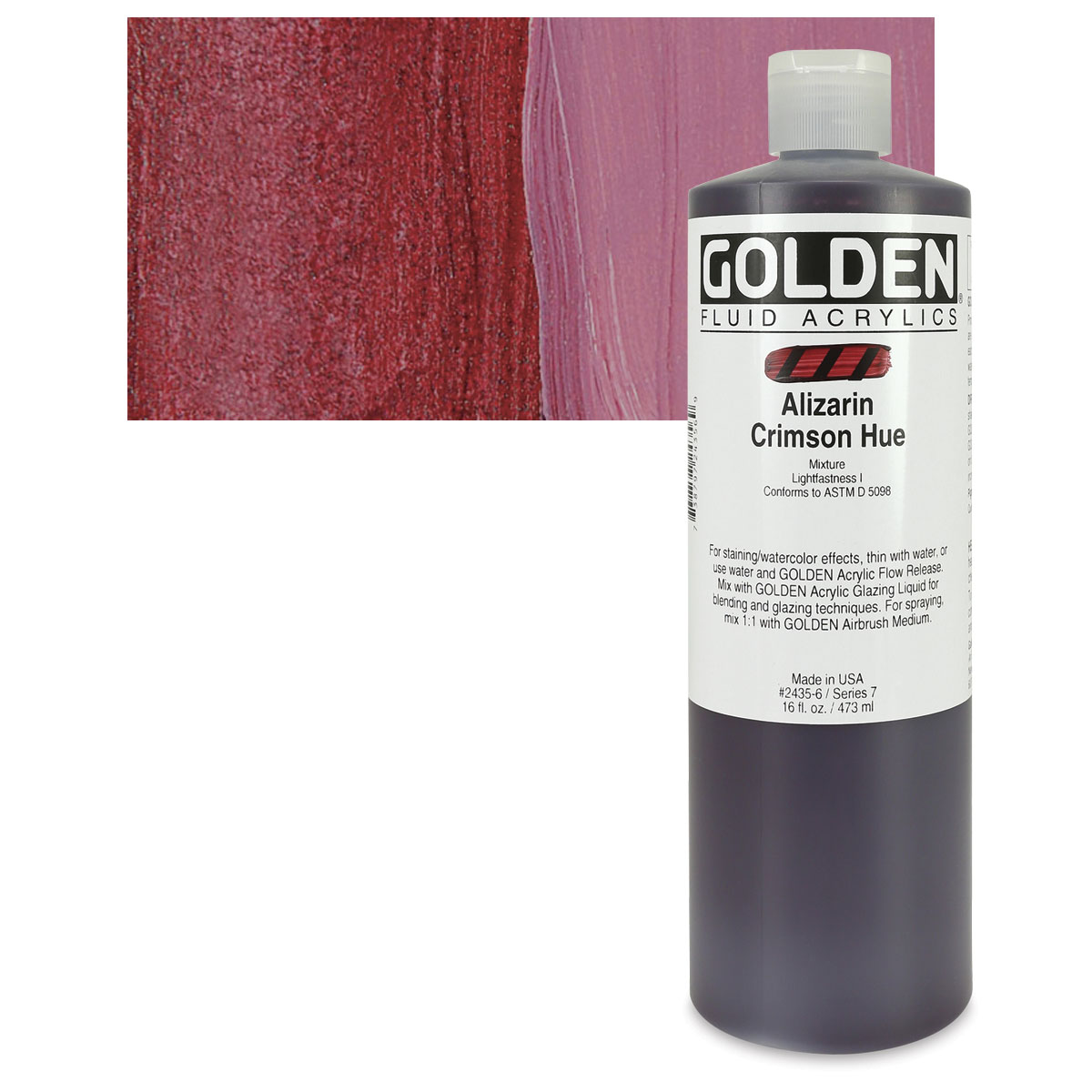 Golden Fluid Acrylics 1oz Alizarin Crimson Hue
