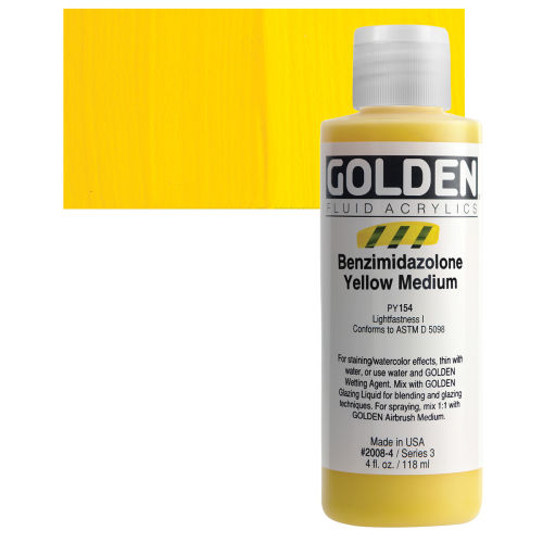 Golden Fluid Acrylics - Titanium White, 16 oz bottle