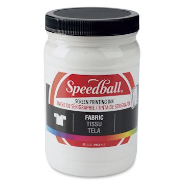 Open in modal - Speedball Fabric Screen Printing Ink - White, 32 oz, Jar