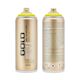 Montana Gold Acrylic Professional Spray Paint - Poison Light, 400 ml (Front and back of spray can)
