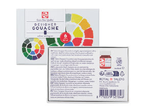 00826-1039-ROYAL TALENS GOUACHE-PRMRY ST 6X16ML BTLS